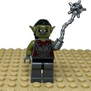 Lego‎ Moria Orc Olive Green Minifigure Lord of the Rings 9473 lor011 Authentic